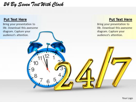 Stock Photo Blue Alarm Clock With 24 Hours And 7 Days Time Management PowerPoint Slide Stock Photo Blue Alarm Clock With 24 Hours And 7 Days Time Management PowerPoint Slide