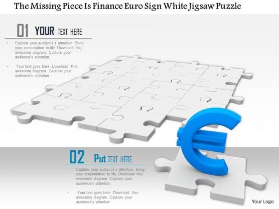 Stock Photo Blue Euro Symbol On White Background PowerPoint Slide Stock Photo Blue Euro Symbol On White Background PowerPoint Slide