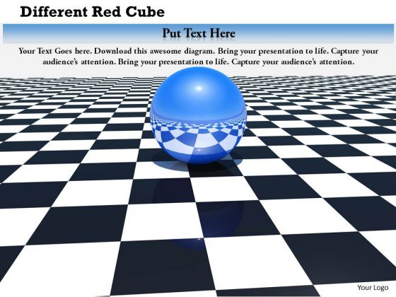 Stock Photo Blue Sphere On Chess Board PowerPoint Slide Stock Photo Blue Sphere On Chess Board PowerPoint Slide