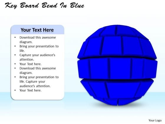 Stock Photo Blue Sphere On White Background PowerPoint Slide Stock Photo Blue Sphere On White Background PowerPoint Slide