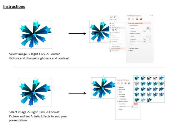 stock_photo_blue_stars_with_nine_steps_powerpoint_slide_3