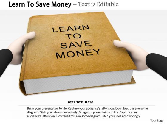 Stock Photo Book On Learn To Save Money PowerPoint Slide Stock Photo Book On Learn To Save Money PowerPoint Slide