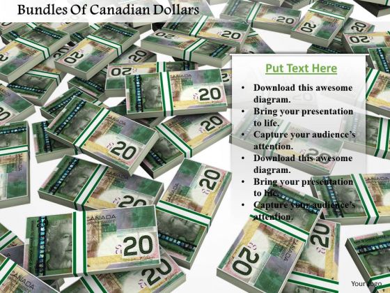 Stock Photo Bundles Of Canadian Dollars PowerPoint Slide Stock Photo Bundles Of Canadian Dollars PowerPoint Slide