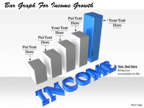Stock Photo Business Management Strategy Bar Graph For Income Growth Stock Images