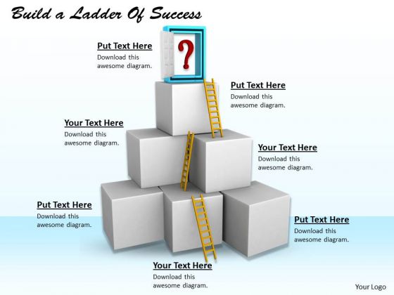 Stock Photo Business Marketing Strategy Build Ladder Of Success Icons Stock Photo Business Marketing Strategy Build Ladder Of Success Icons