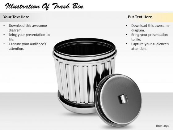 Stock Photo Business Plan And Strategy Illustration Of Trash Bin Stock Images