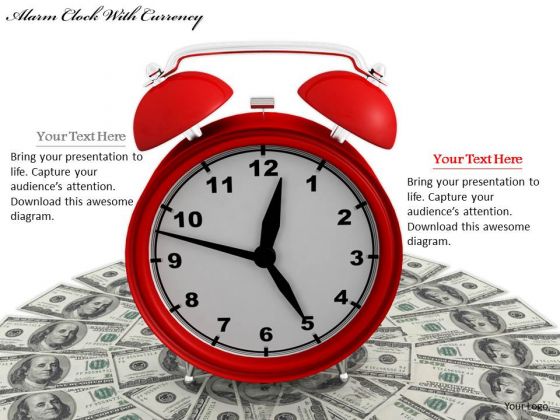 Stock Photo Business Policy And Strategy Alarm Clock With Currency Stock Photo Clipart
