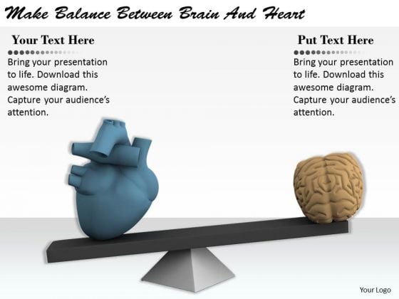 Stock Photo Business Process Strategy Make Balance Between Brain And Heart Image