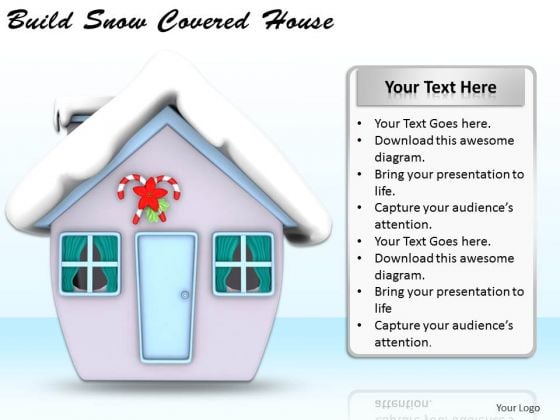 Stock Photo Business Strategy Build Snow Covered House Success Images Stock Photo Business Strategy Build Snow Covered House Success Images