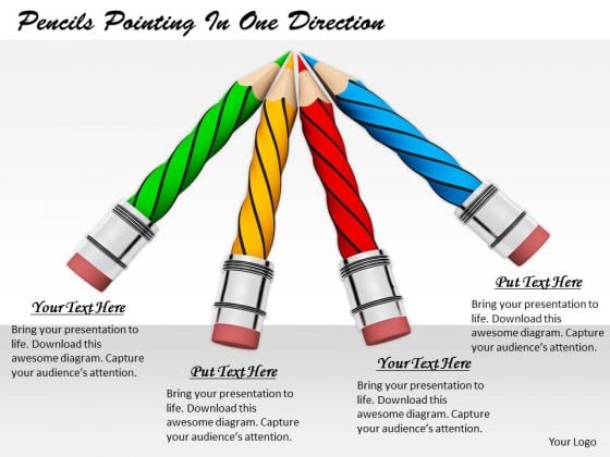 Stock Photo Business Strategy Concepts Pencils Pointing One Direction Pictures Stock Photo Business Strategy Concepts Pencils Pointing One Direction Pictures