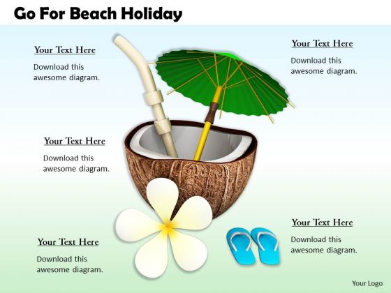 Stock Photo Business Strategy Go For Beach Holiday Image