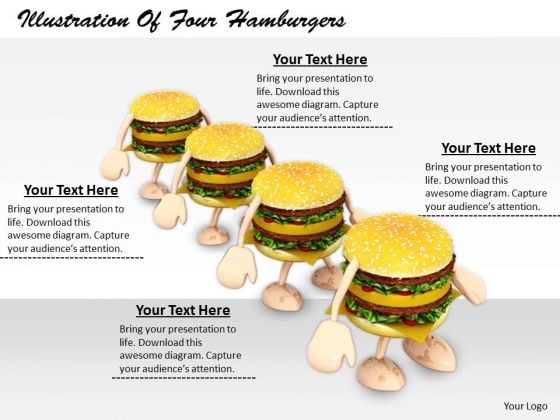 Stock Photo Business Strategy Implementation Illustration Of Four Hamburgers Images And Graphics Stock Photo Business Strategy Implementation Illustration Of Four Hamburgers Images And Graphics