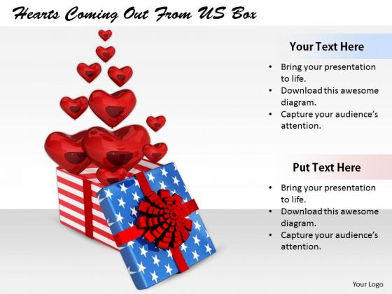 Stock Photo Business Strategy Plan Template Hearts Coming Out From Box Stock Images