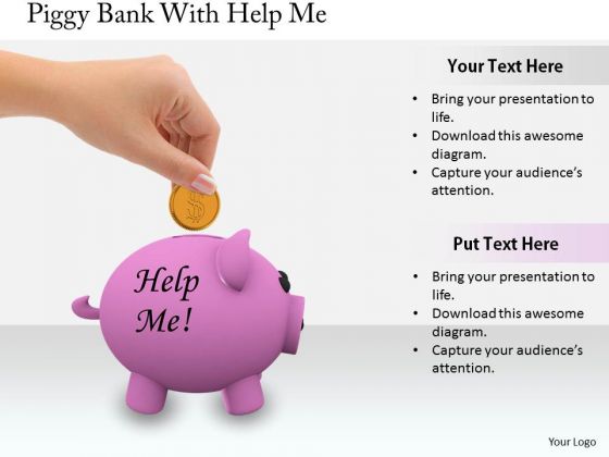 Stock Photo Business Strategy Review Piggy Bank With Help Me Stock Images Stock Photo Business Strategy Review Piggy Bank With Help Me Stock Images