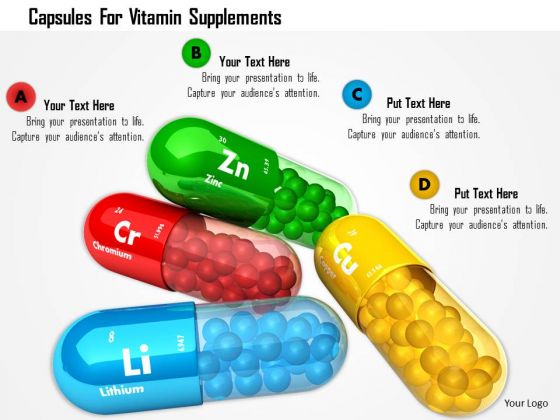 Stock Photo Capsules For Vitamin Supplements PowerPoint Slide Stock Photo Capsules For Vitamin Supplements PowerPoint Slide