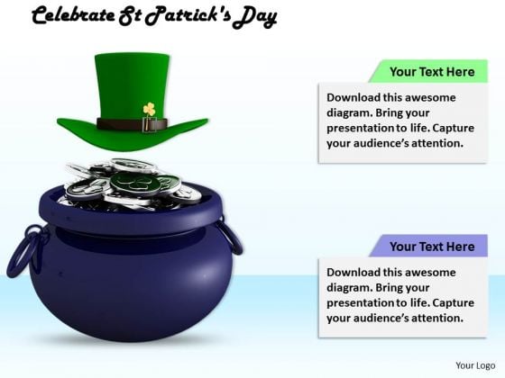 Stock Photo Celebrate St Patricks Day PowerPoint Template