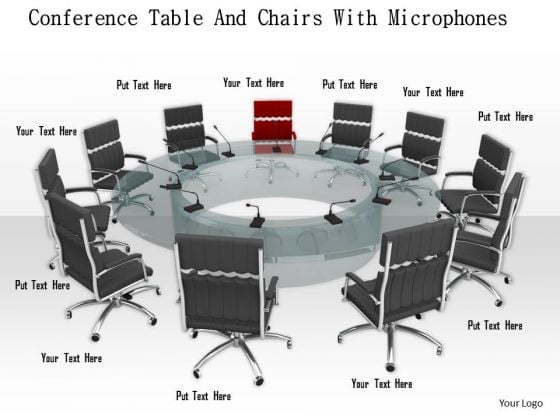 Stock Photo Chairs Around Conference Table PowerPoint Slide Stock Photo Chairs Around Conference Table PowerPoint Slide