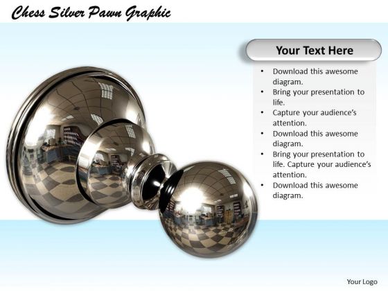 Stock Photo Chess Silver Pawn Graphic PowerPoint Template Stock Photo Chess Silver Pawn Graphic PowerPoint Template