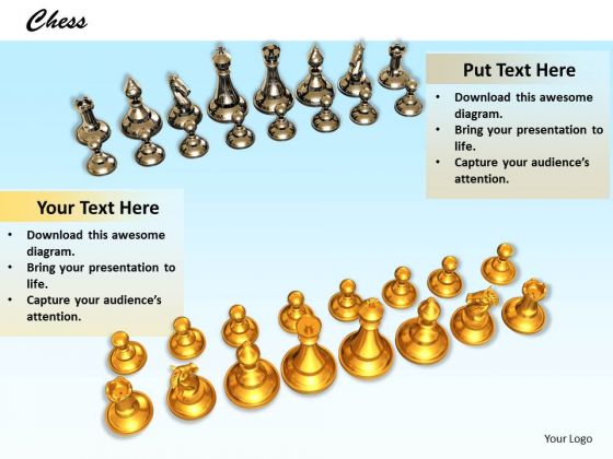 Stock Photo Chess Teams Facing Each Other PowerPoint Slide Stock Photo Chess Teams Facing Each Other PowerPoint Slide