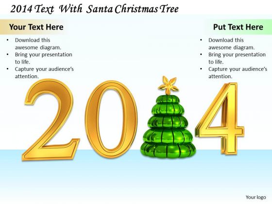 Stock Photo Christmas Tree With Golden Graphic Of 2014 PowerPoint Slide Stock Photo Christmas Tree With Golden Graphic Of 2014 PowerPoint Slide