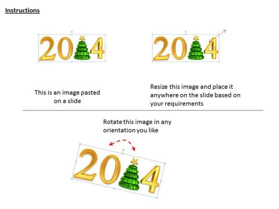 stock_photo_christmas_tree_with_golden_graphic_of_2014_powerpoint_slide_2