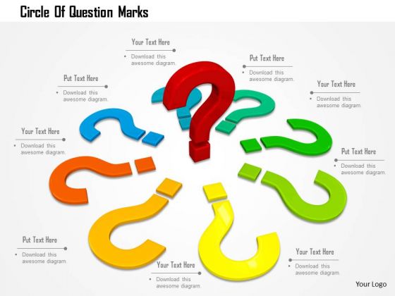 Stock Photo Circle Of Question Marks PowerPoint Slide Stock Photo Circle Of Question Marks PowerPoint Slide