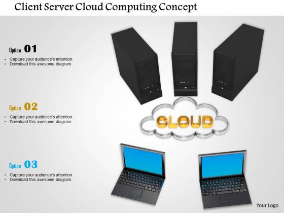 Stock Photo Client Server Cloud Computing Concept PowerPoint Slide Stock Photo Client Server Cloud Computing Concept PowerPoint Slide