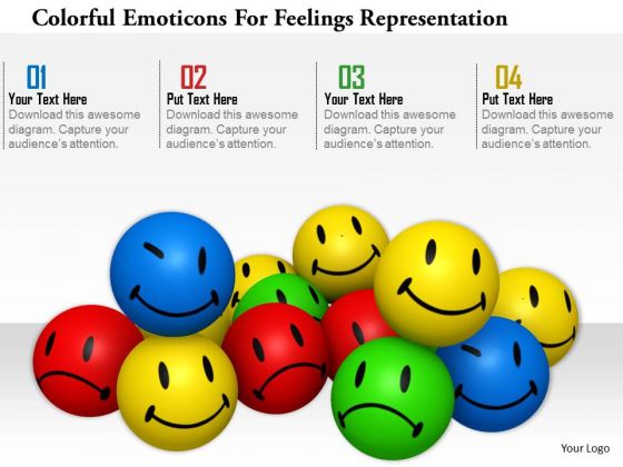 Stock Photo Colorful Emotions For Feelings Representation Image Graphics For PowerPoint Slide