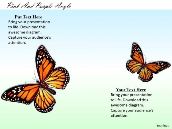 Stock Photo Colorful Picture Of Butterflies PowerPoint Slide