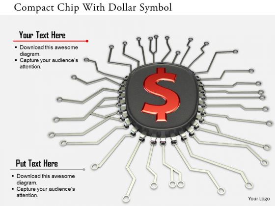 Stock Photo Compact Chip With Dollar Symbol PowerPoint Slide Stock Photo Compact Chip With Dollar Symbol PowerPoint Slide