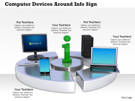 Stock Photo Computer Devices Smartphone Around Info Sign PowerPoint Slide Stock Photo Computer Devices Smartphone Around Info Sign PowerPoint Slide