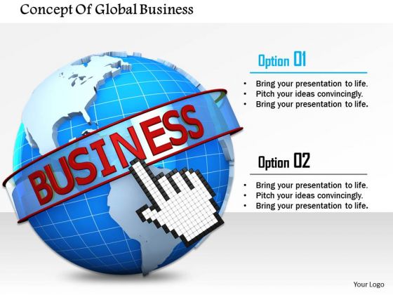 Stock Photo Concept Of Global Business PowerPoint Slide Stock Photo Concept Of Global Business PowerPoint Slide