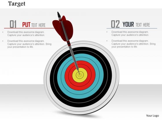 Stock Photo Conceptual Image Of Target Achievement PowerPoint Slide Stock Photo Conceptual Image Of Target Achievement PowerPoint Slide
