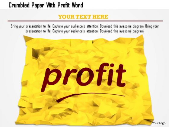 Stock Photo Crumbled Paper With Profit Word PowerPoint Slide Stock Photo Crumbled Paper With Profit Word PowerPoint Slide