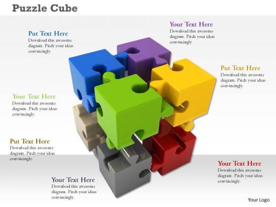 Stock Photo Cubes Of Colorful Puzzle Pieces PowerPoint Slide Stock Photo Cubes Of Colorful Puzzle Pieces PowerPoint Slide