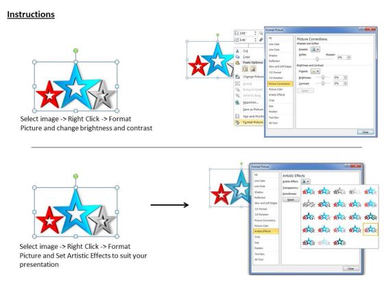 stock_photo_design_of_red_blue_silver_stars_powerpoint_slide_3