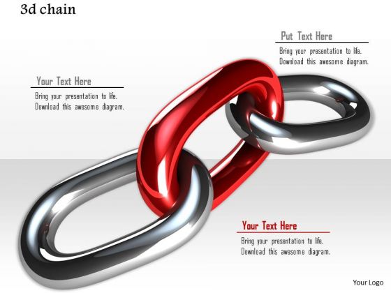 Stock Photo Design Of Red Silver Link Chain PowerPoint Slide Stock Photo Design Of Red Silver Link Chain PowerPoint Slide