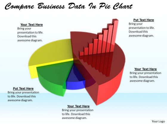 Stock Photo Develop Business Strategy Compare Data Pie Chart Stock Images