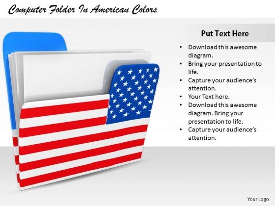 Stock Photo Develop Business Strategy Computer Folder American Colors Stock Images Stock Photo Develop Business Strategy Computer Folder American Colors Stock Images