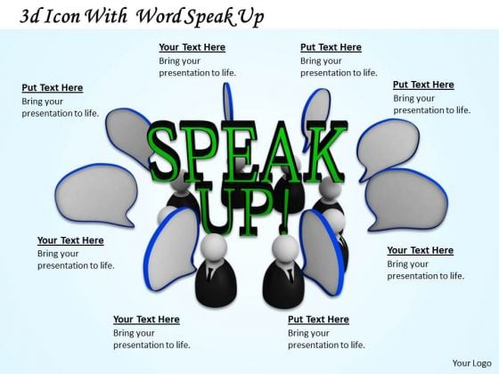 Stock Photo Dialog Bubbles With Speak Up Text PowerPoint Slide Stock Photo Dialog Bubbles With Speak Up Text PowerPoint Slide