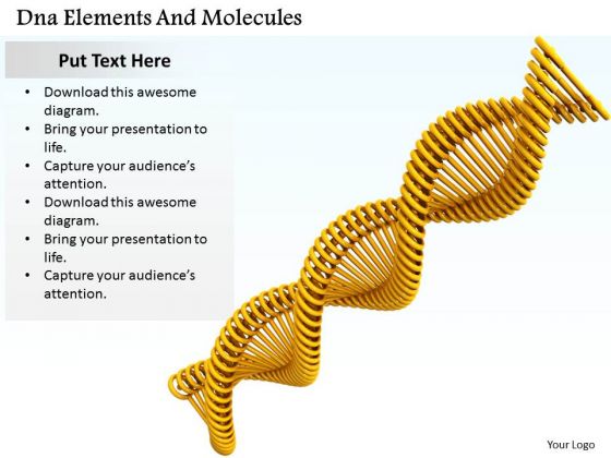Stock Photo Dna Elements And Molecules Ppt Template Stock Photo Dna Elements And Molecules Ppt Template