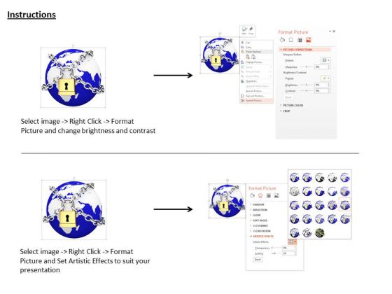 stock_photo_earth_globe_covered_chain_and_lock_image_graphics_for_powerpoint_slide_3
