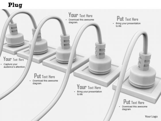Stock Photo Electricity Plugs Fixed In Sockets PowerPoint Slide Stock Photo Electricity Plugs Fixed In Sockets PowerPoint Slide
