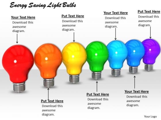 Stock Photo Energy Saving Light Bulbs PowerPoint Template Stock Photo Energy Saving Light Bulbs PowerPoint Template