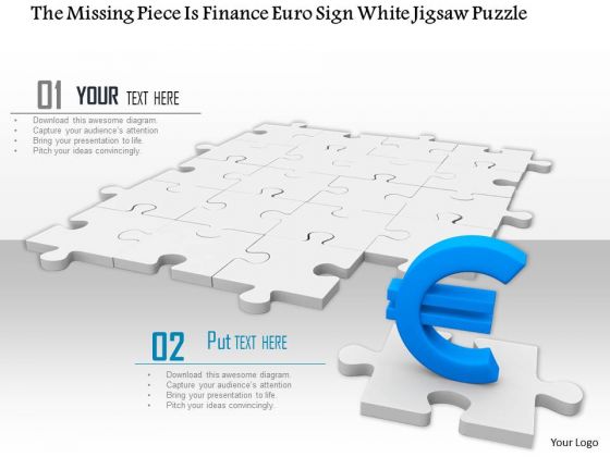 Stock Photo Euro Symbol On Missing Puzzle Piece PowerPoint Slide Stock Photo Euro Symbol On Missing Puzzle Piece PowerPoint Slide