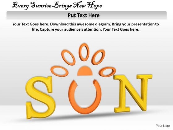 Stock Photo Every Sunrise Brings New Hope PowerPoint Template Stock Photo Every Sunrise Brings New Hope PowerPoint Template
