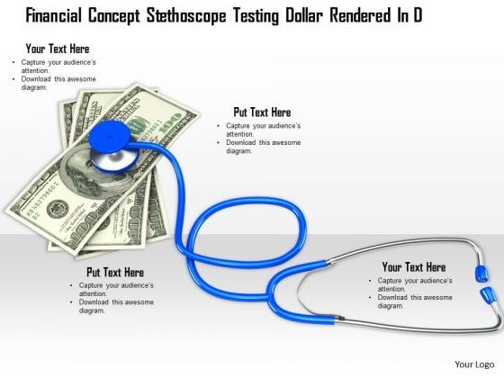 Stock Photo Financial Concept Stethoscope On Dollar Notes PowerPoint Slide Stock Photo Financial Concept Stethoscope On Dollar Notes PowerPoint Slide