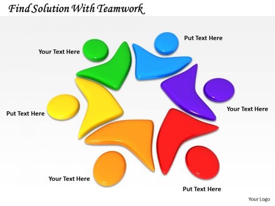 Stock Photo Find Solution With Teamwork PowerPoint Template Stock Photo Find Solution With Teamwork PowerPoint Template