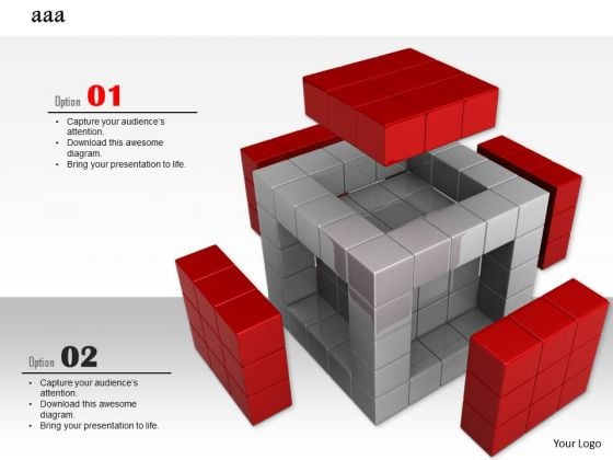 Stock Photo Five Open Sides Of Cube PowerPoint Slide Stock Photo Five Open Sides Of Cube PowerPoint Slide