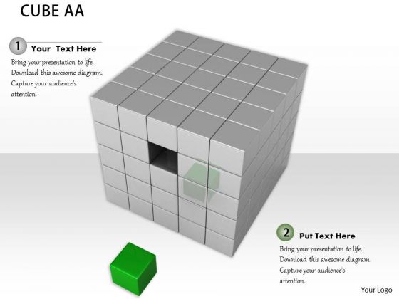 Stock Photo Fix Green Cube In Its Place PowerPoint Slide Stock Photo Fix Green Cube In Its Place PowerPoint Slide